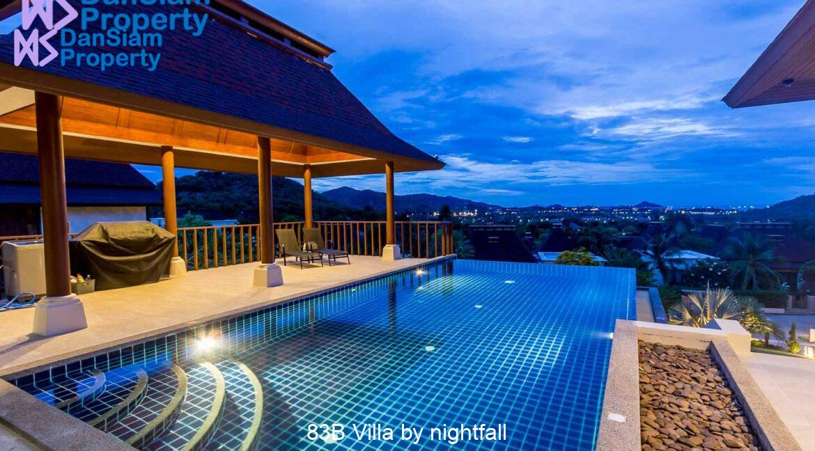 83B Villa by nightfall