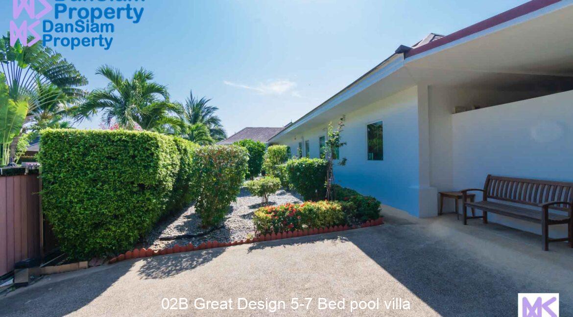 02B Great Design 5-7 Bed pool villa