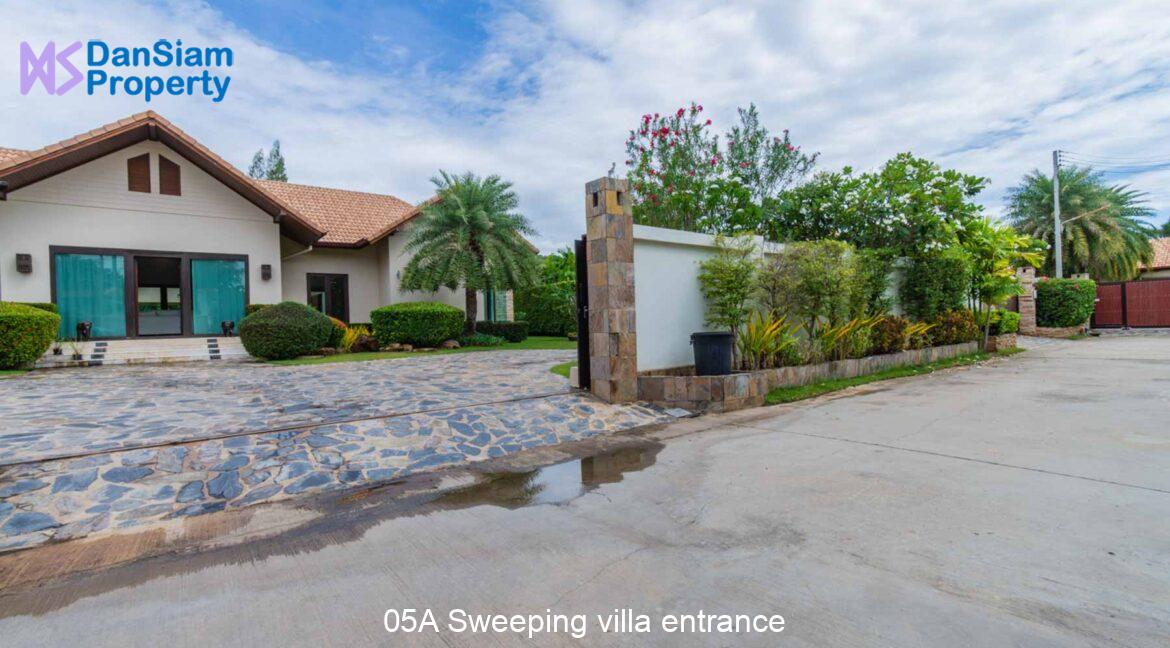 05A Sweeping villa entrance