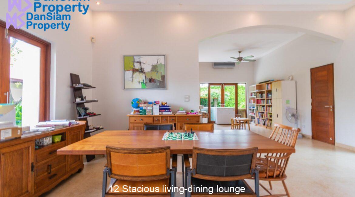 12 Stacious living-dining lounge