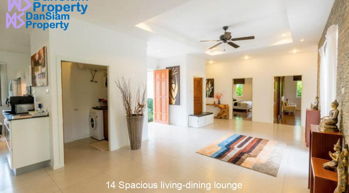 14 Spacious living-dining lounge