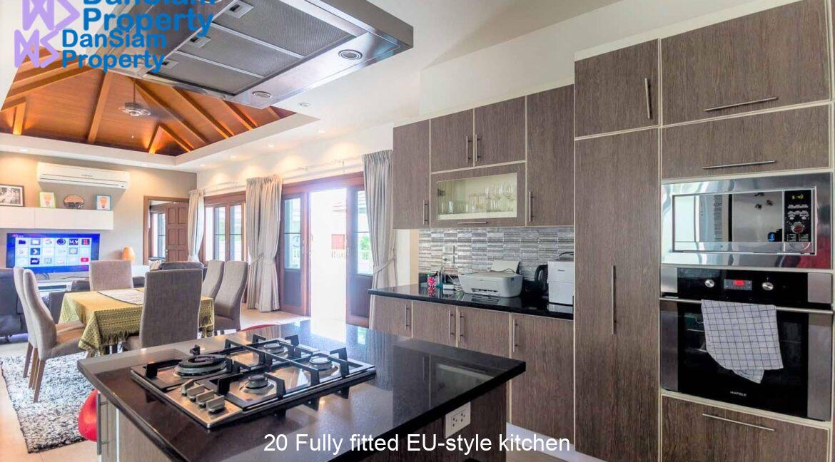20 Fully fitted EU-style kitchen