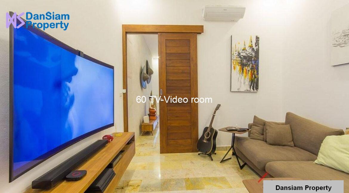60 TV-Video room