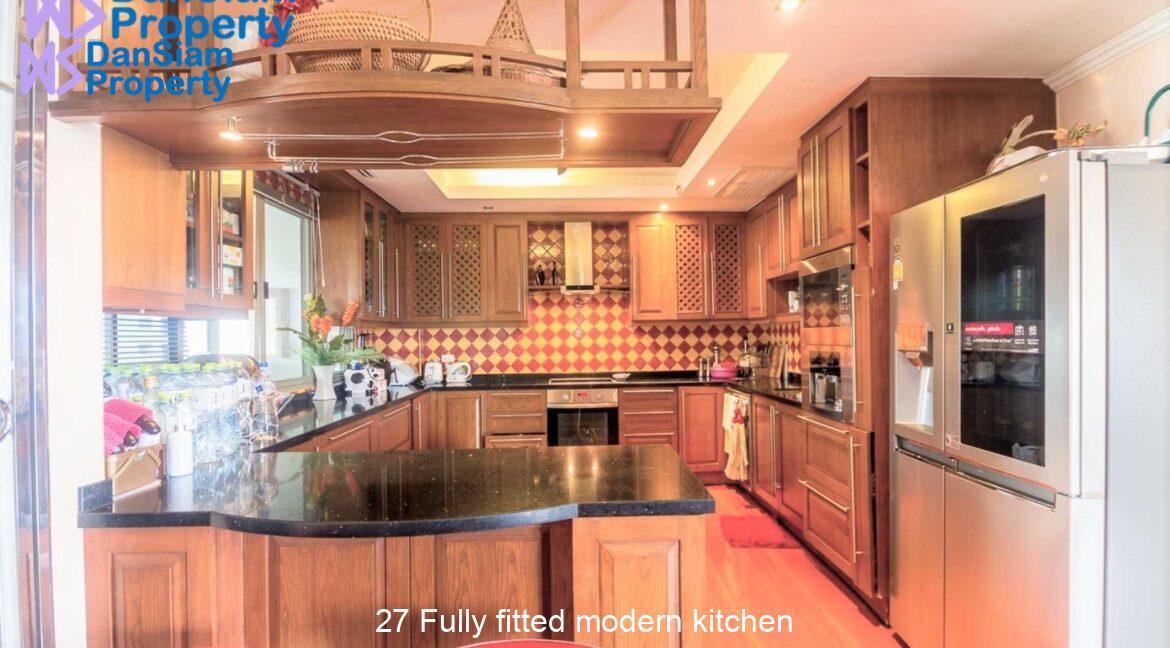 27 Fully fitted modern kitchen