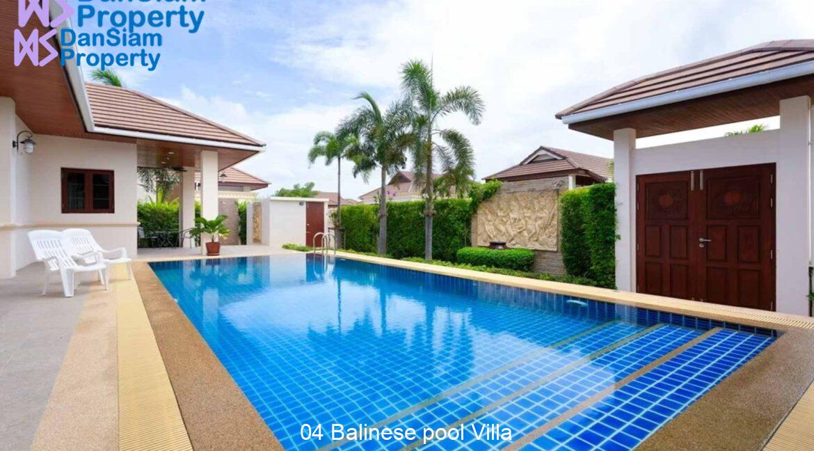 04 Balinese pool Villa
