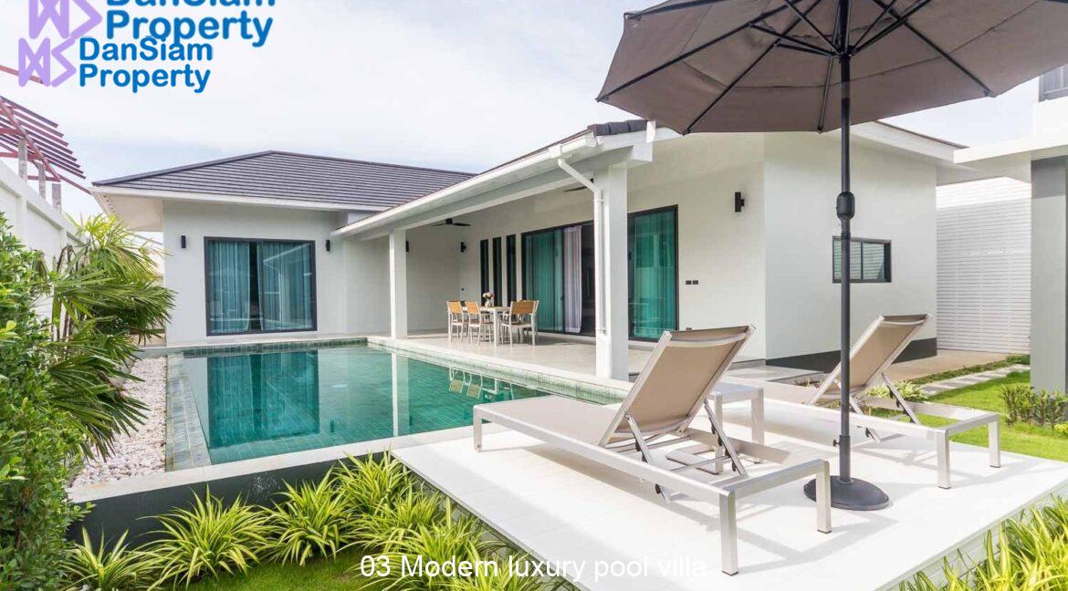 03 Modern luxury pool villa