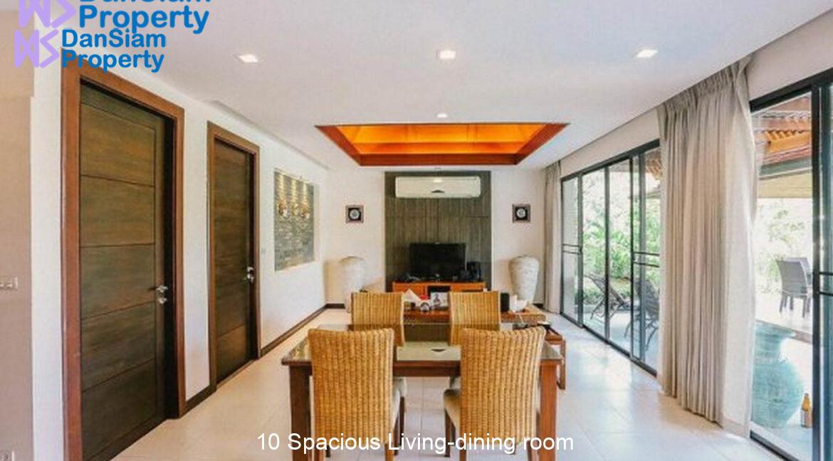 10 Spacious Living-dining room
