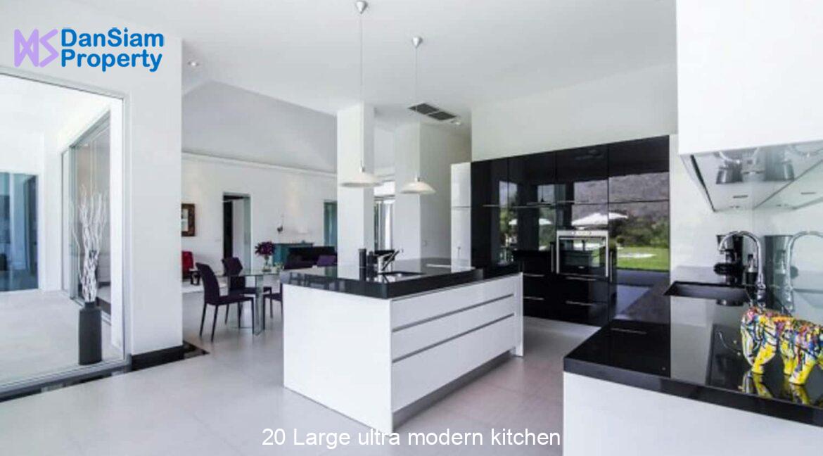 20 Large ultra modern kitchen