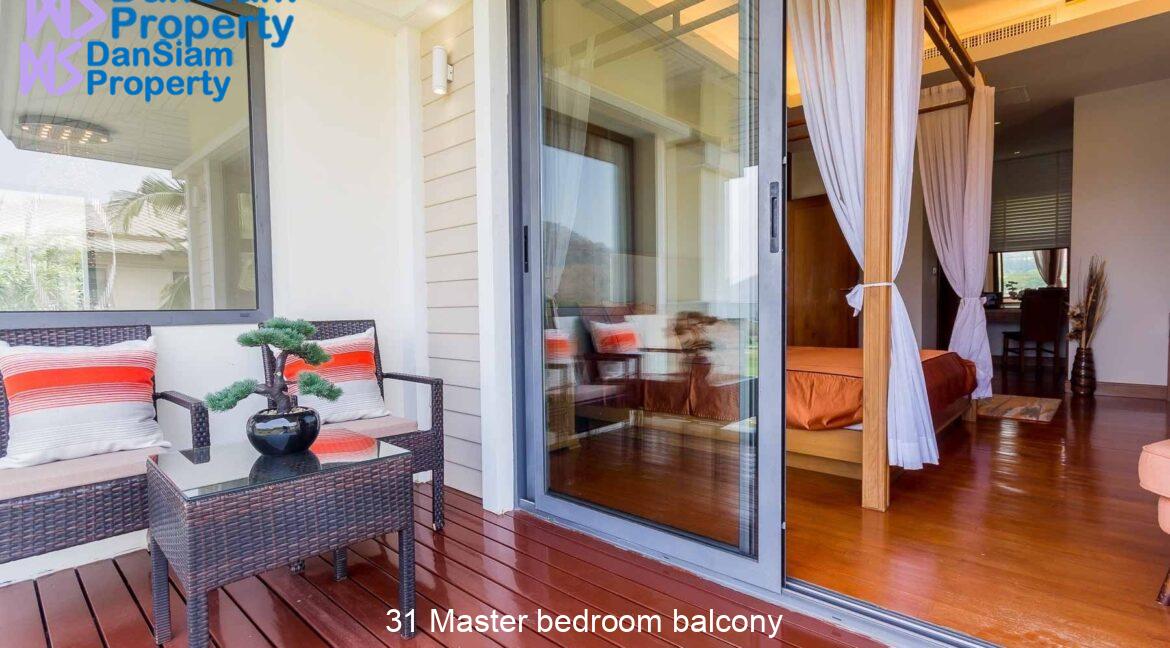 31 Master bedroom balcony