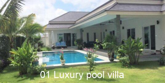 Luxury 3-Bed Pool Villa in Hua Hin near Palm Hills Golf Resort