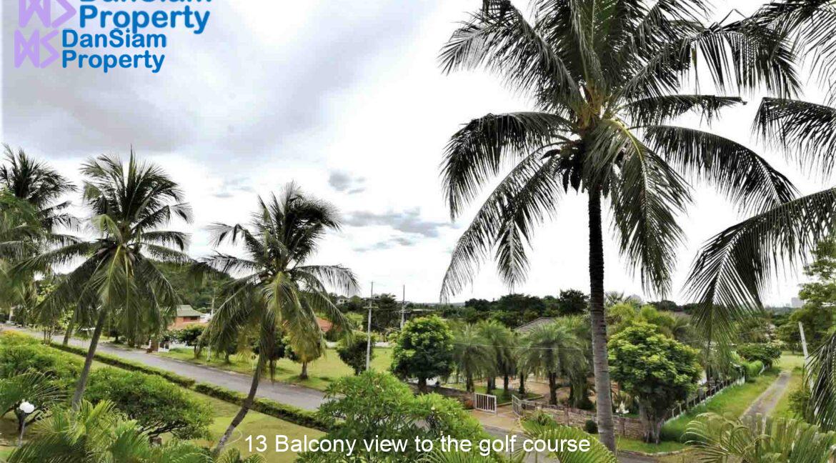 13 Balcony view to the golf course