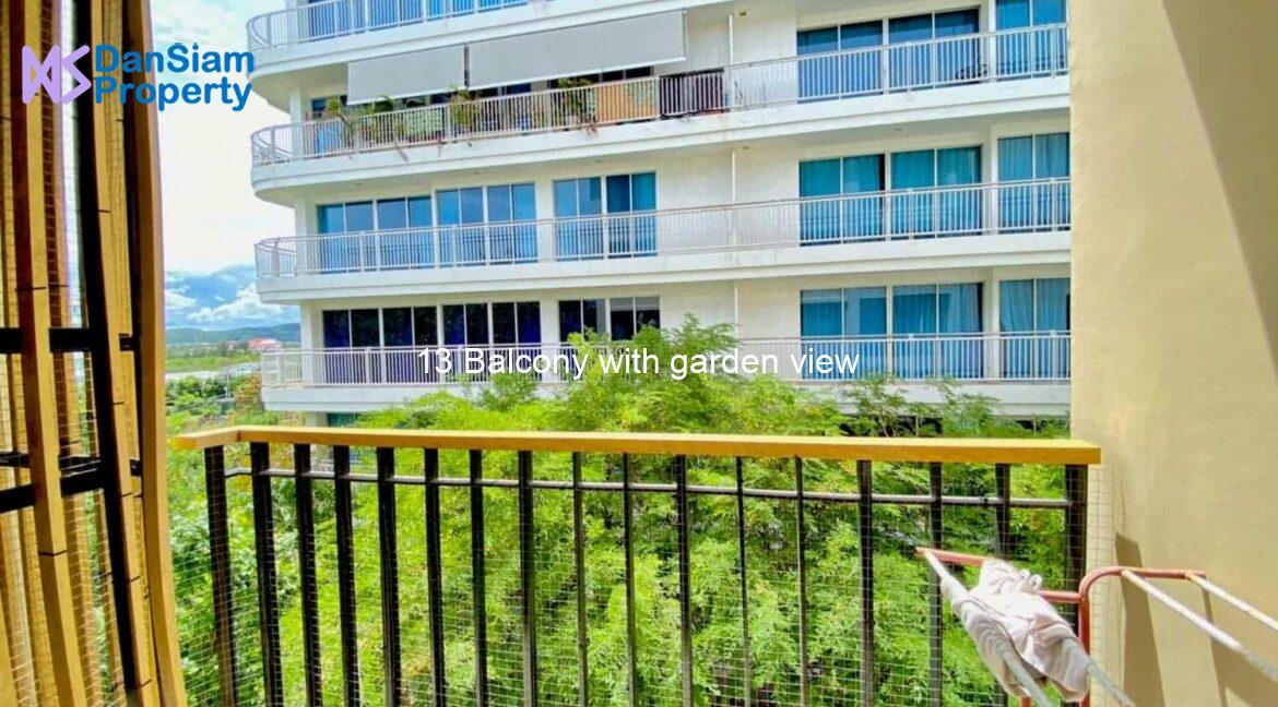 13 Balcony with garden view
