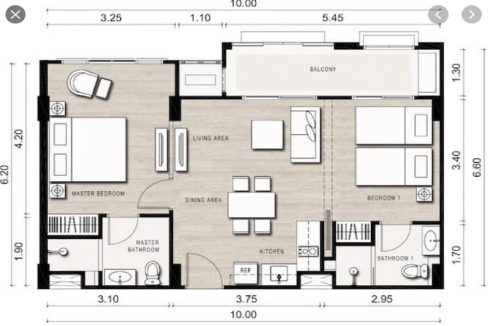 50 Autumn Floorplan (2 Bedroom)