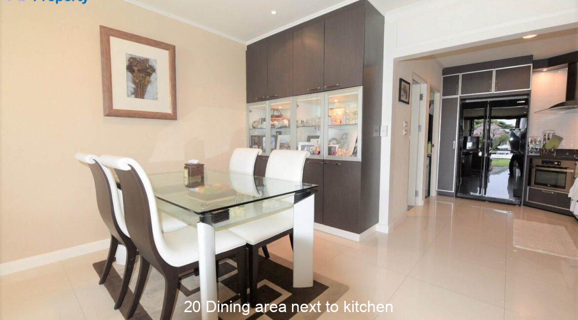 20 Dining area next to kitchen