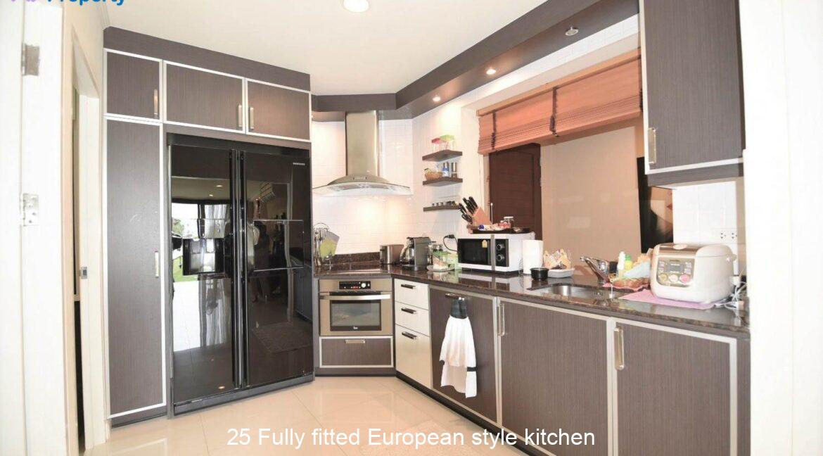 25 Fully fitted European style kitchen