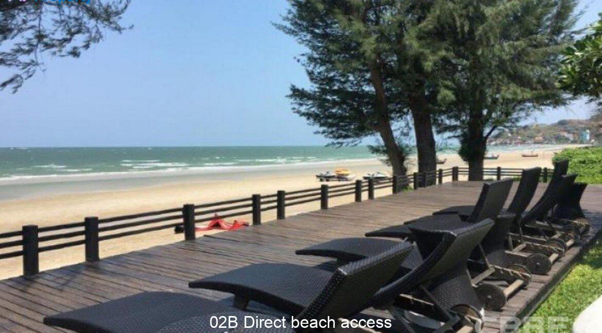 02B Direct beach access