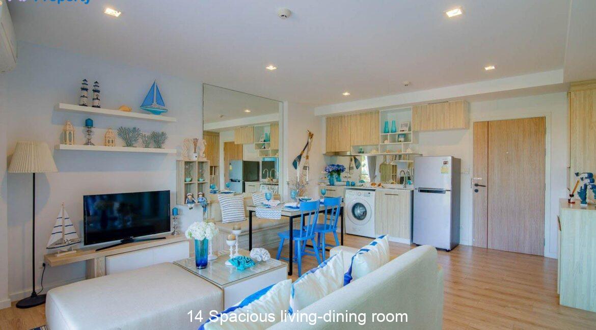 14 Spacious living-dining room