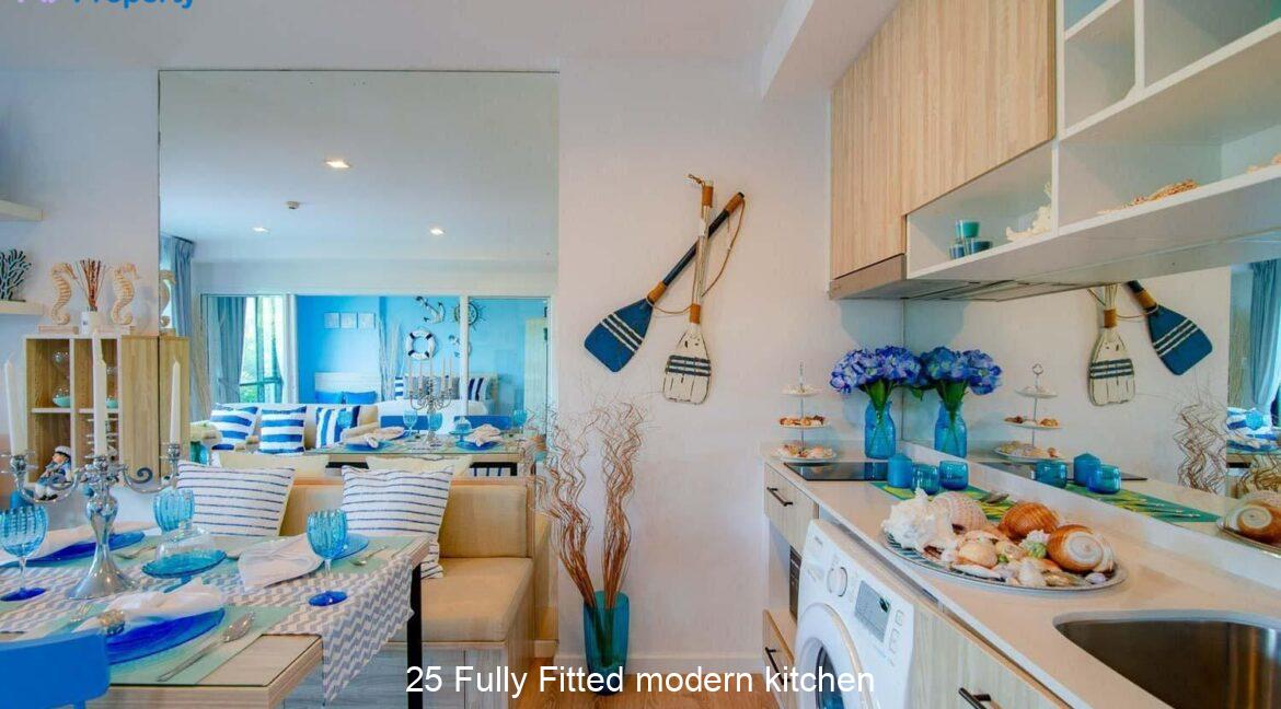 25 Fully Fitted modern kitchen