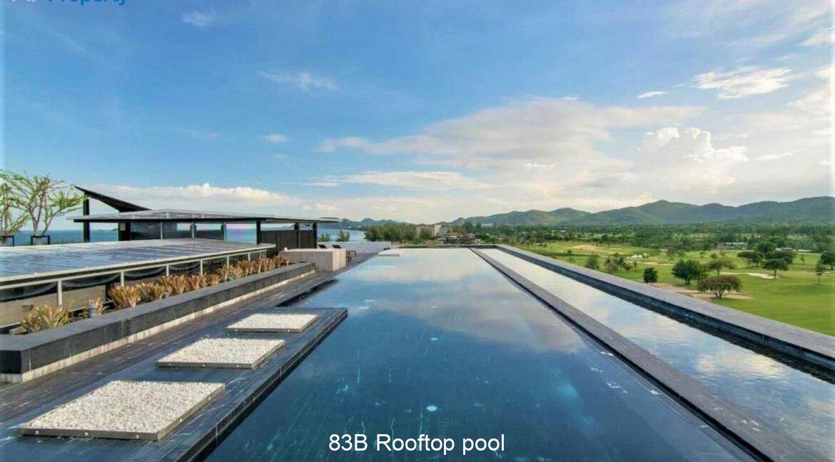 83B Rooftop pool