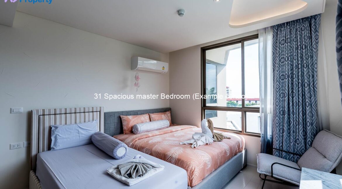 31 Spacious master Bedroom (Example condo)
