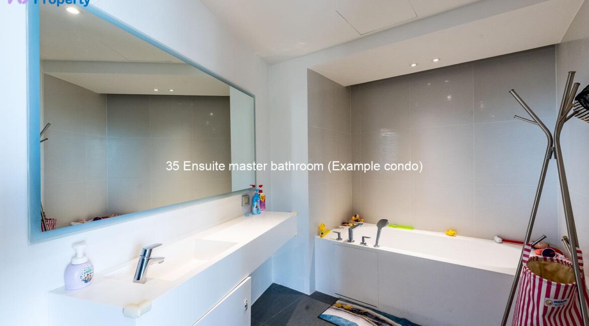 35 Ensuite master bathroom (Example condo)