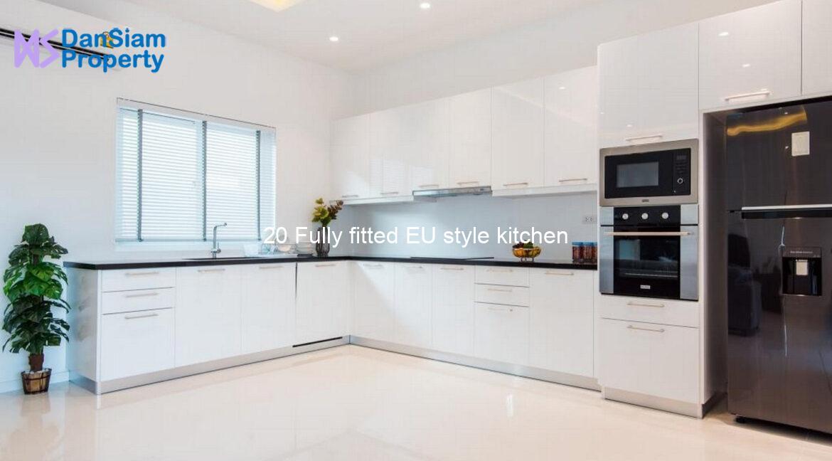 20 Fully fitted EU style kitchen