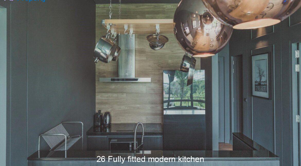 26 Fully fitted modern kitchen
