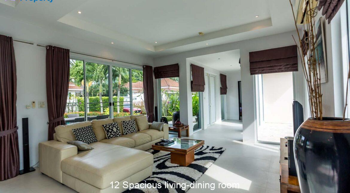 12 Spacious living-dining room