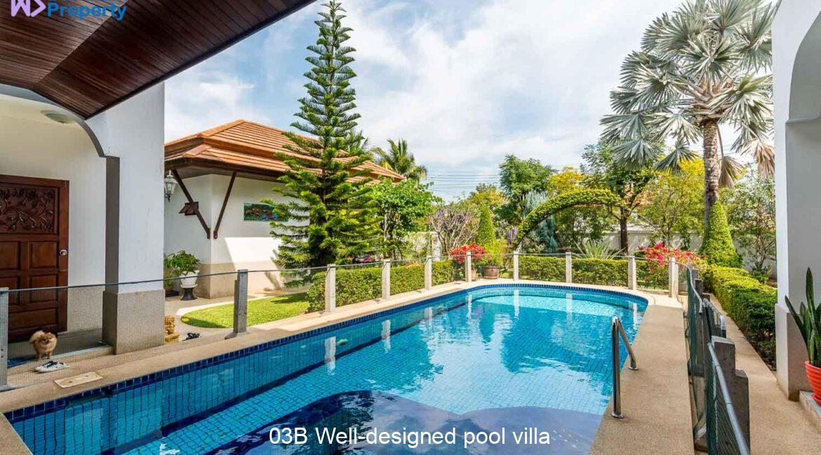 03B Well-designed pool villa