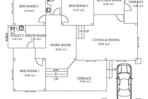 60 House Floorplan