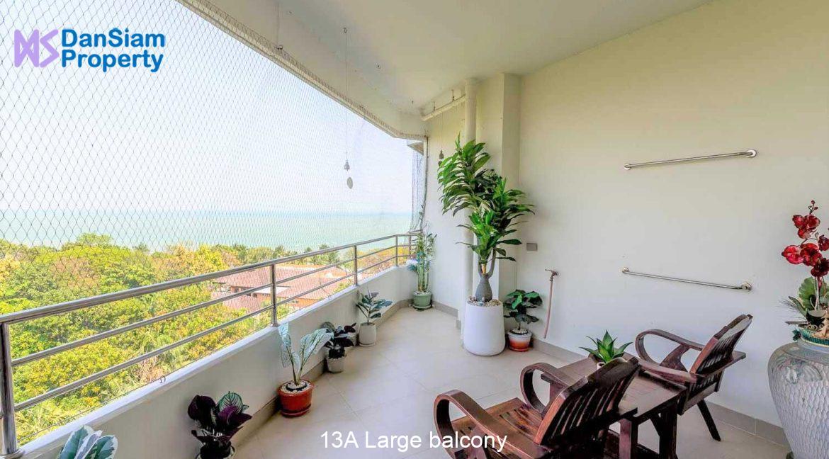 13A Large balcony
