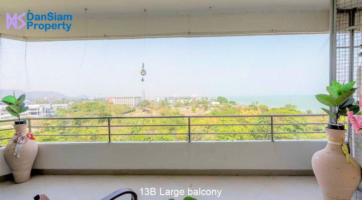 13B Large balcony