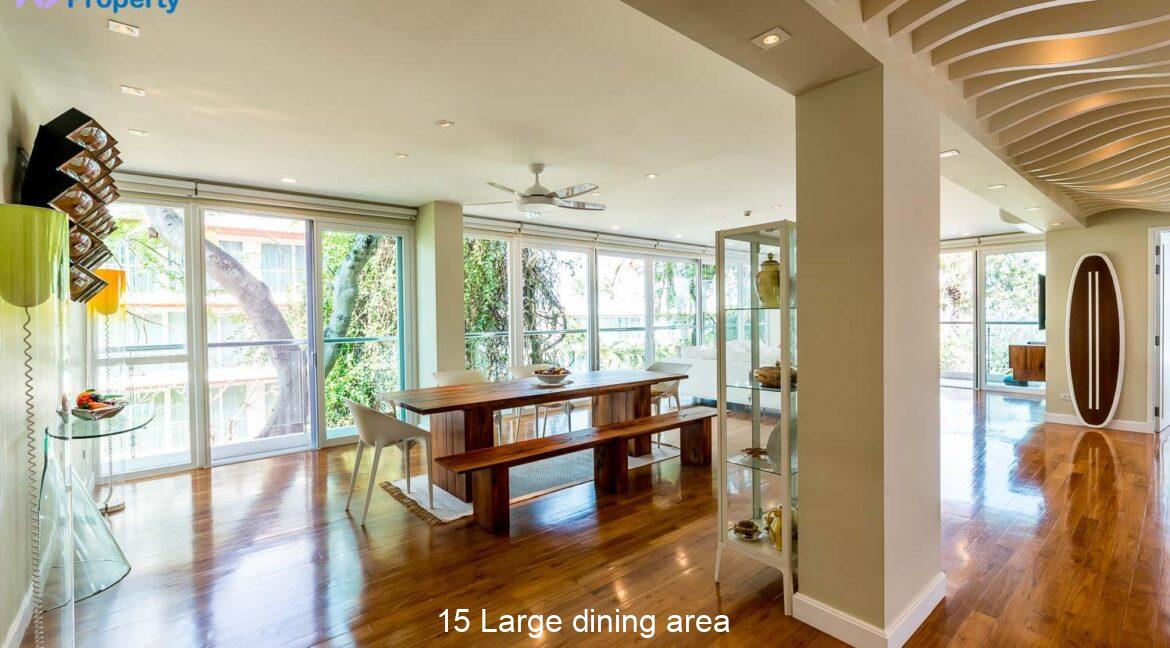 15 Large dining area