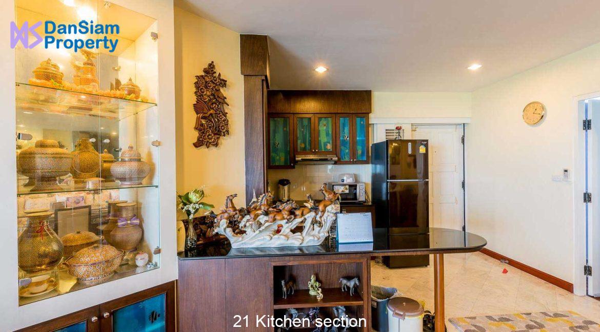 21 Kitchen section