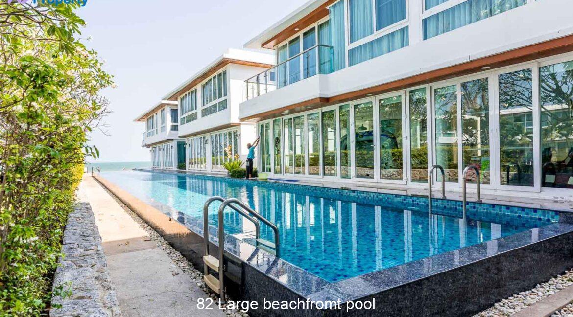 82 Large beachfromt pool