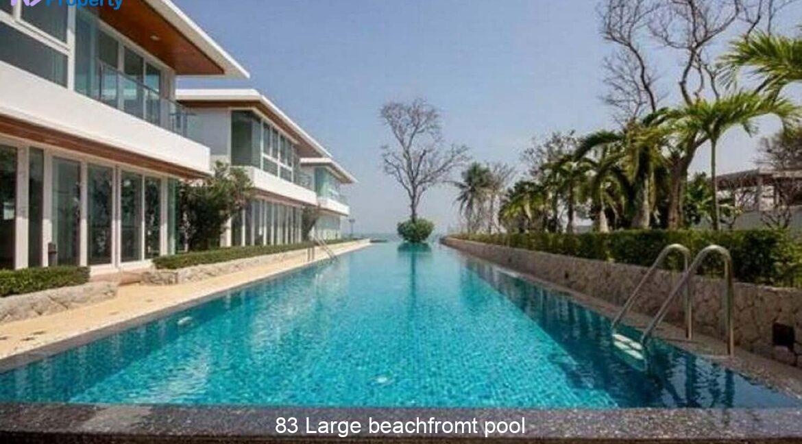 83 Large beachfromt pool