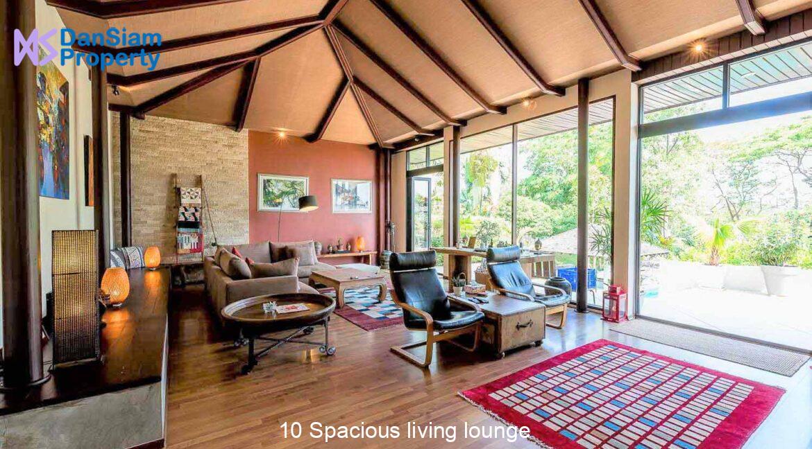10 Spacious living lounge