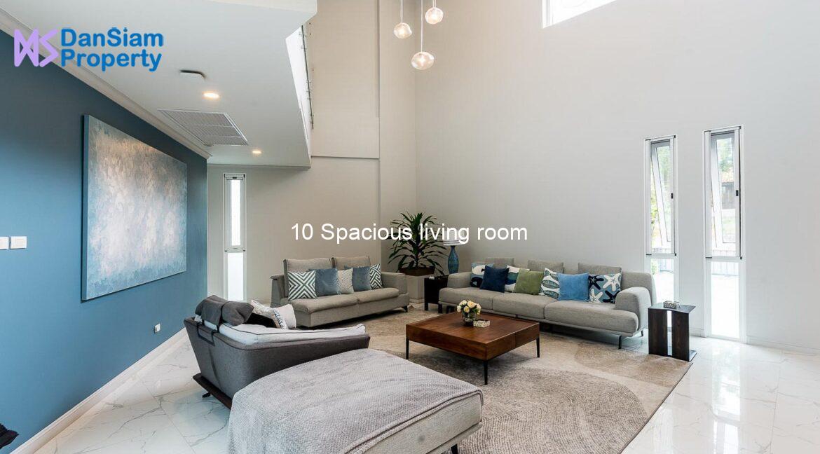 10 Spacious living room