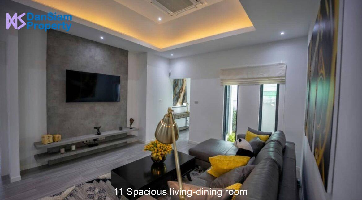 11 Spacious living-dining room