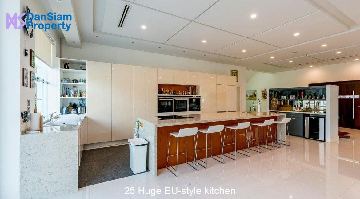 25 Huge EU-style kitchen