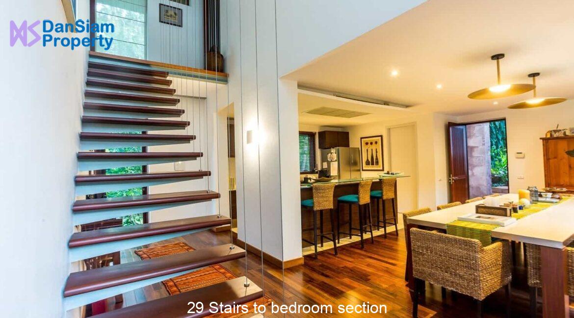 29 Stairs to bedroom section