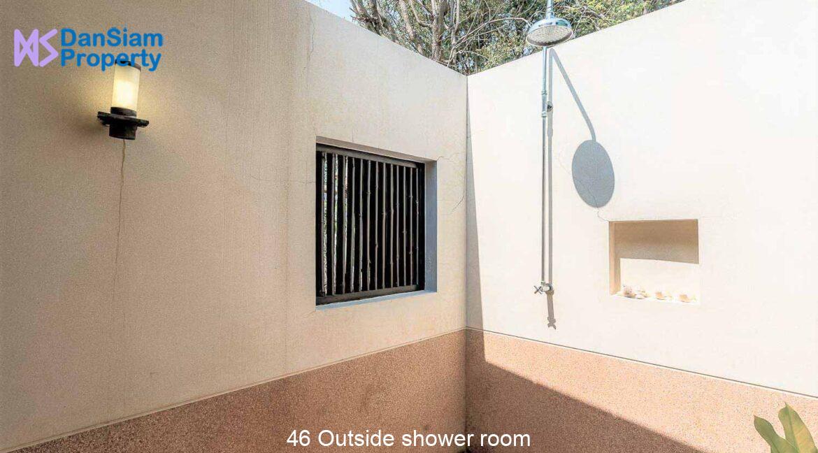 46 Outside shower room