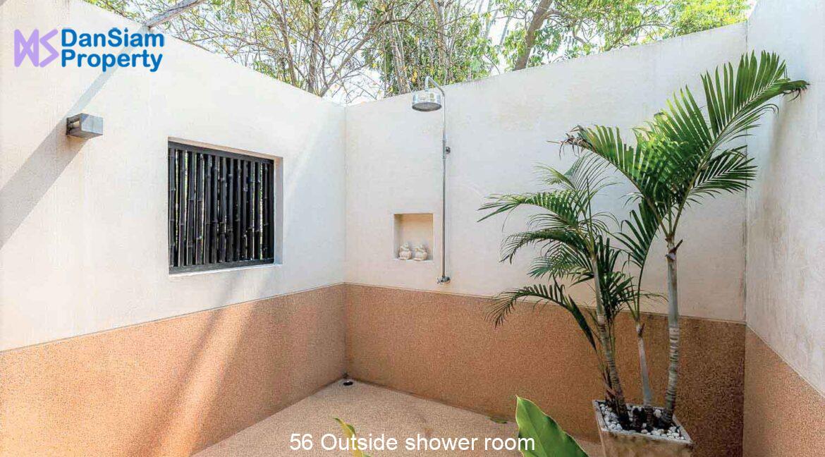 56 Outside shower room