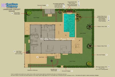 72 Villa Floorplan (Type Orchid)