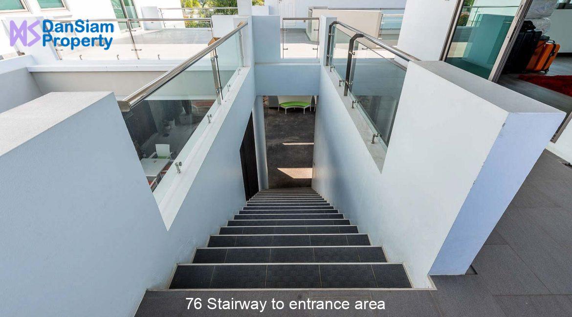 76 Stairway to entrance area