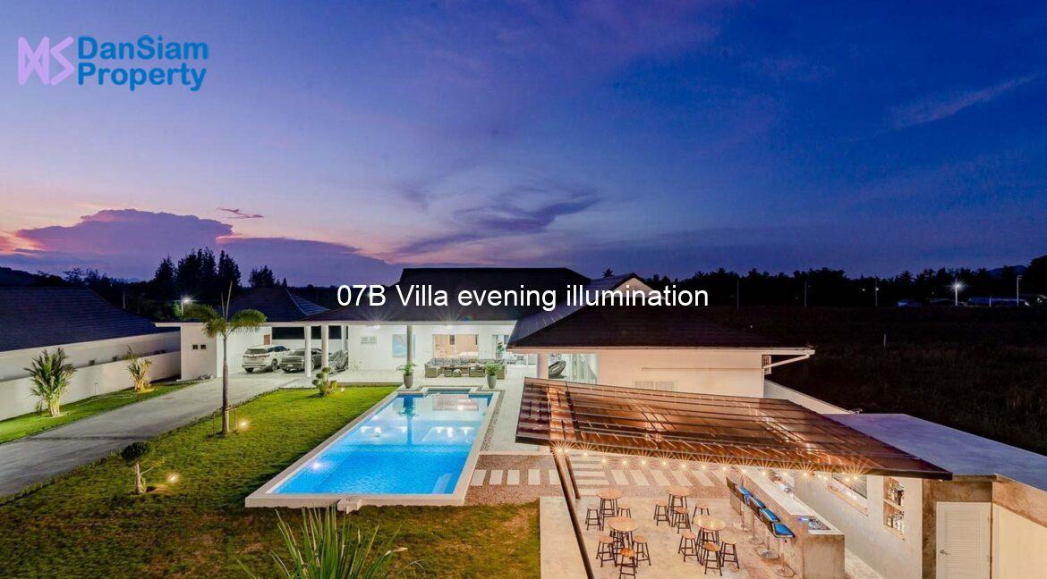 07B Villa evening illumination
