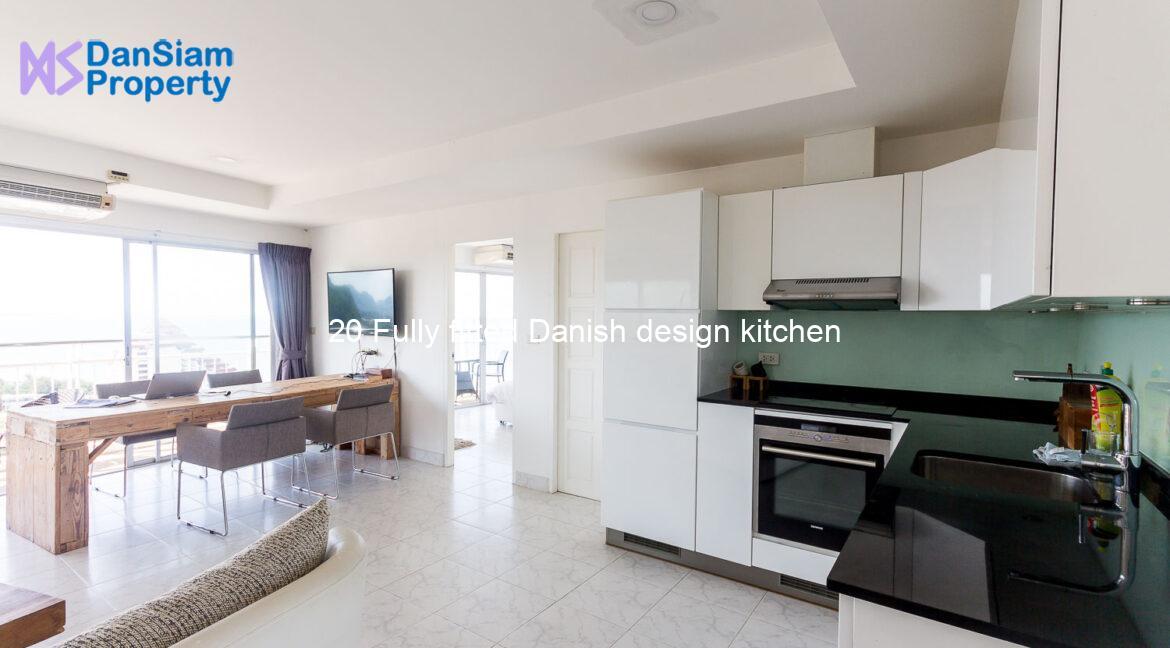 20 Fully fitted Danish design kitchen