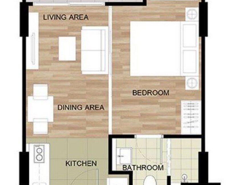 71 Condo Floorplan (1-Bedroom (1B-1))