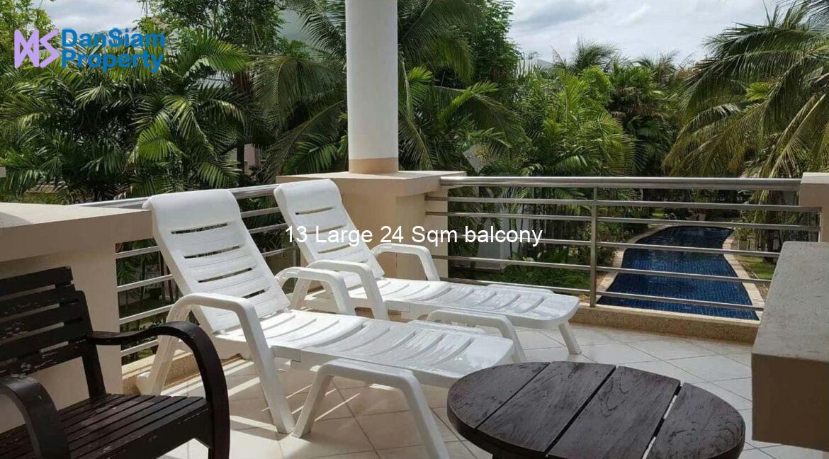 13 Large 24 Sqm balcony
