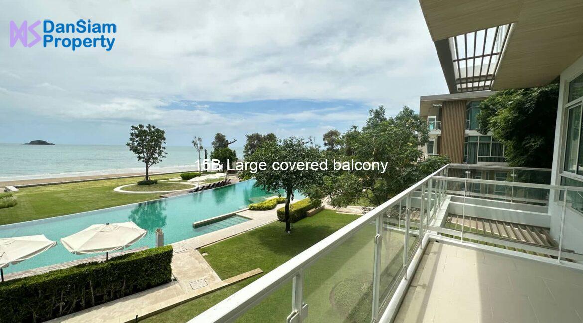 15B Large covered balcony
